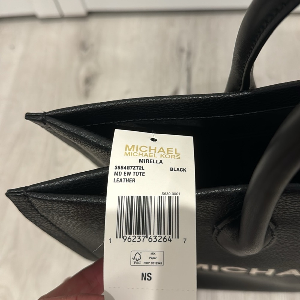 MICHAEL Michael Kors NWT Mirella Medium Pebbled Leather Tote Bag. No long strap. - Picture 6 of 9